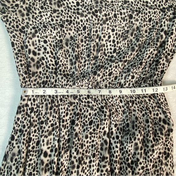 A New Day Cheetah Print Fit and Flare Maxi Dress Office Business Casual Size S - Picture 12 of 15